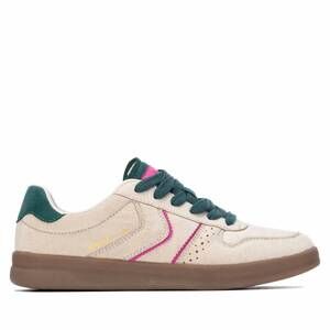 NEW REFRESH women's casual suede sneakers in beige